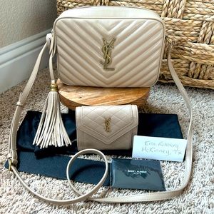 Saint Laurent Lou Medium Camera Bag & Gaby Trifold Wallet
